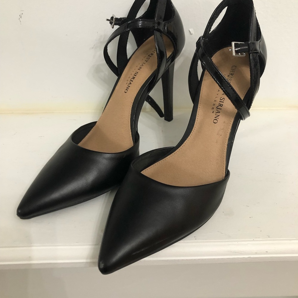 Black closed toes stilettos